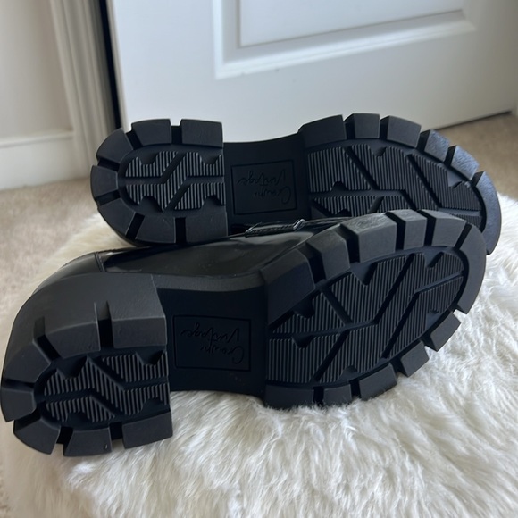 Crown Vintage Black Platform Heeled Loafers - 7 - Picture 6 of 9